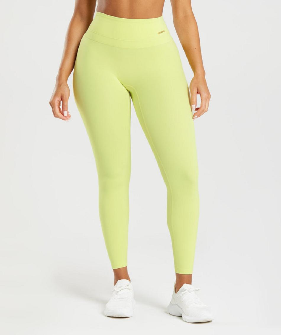 Legginsy Damskie Gymshark Whitney High Rise Zielone | PL 2304ILH